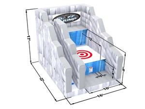 Fantastic inflatable combo cliff <span class=keywords><strong>jumping</strong></span> and dry slide, jump to children and adults - Product Image 5