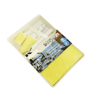 Herramientas de Rodillo de Esponja Sanfine, Kit de 6 Piezas para <span class=keywords><strong>Pintar</strong></span> Interiores, Rodillo de Espuma, Brocha para Esquinas <span class=keywords><strong>con</strong></span> Bandeja de Pintura Desechable - Product Image 6