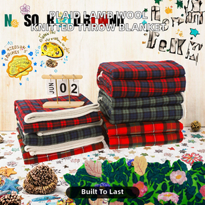 ผ้าห่มสำเร็จรูปลายสก็อต โพลีเอสเตอร์ 100% น้ำหนักเบา สำหรับงีบในออฟฟิศ ป้องกันไฟฟ้าสถิต ใช้ได้ทุกฤดู ใช้สำหรับเดินทาง ซักเครื่องได้ - Product Image 2