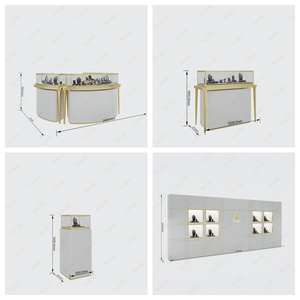 Vitrina de Joyería Ecológica de Acero Inoxidable, <span class=keywords><strong>Kiosco</strong></span> de Joyería de Lujo Personalizado para Centros Comerciales, Vitrina de Vidrio Duradera y Fácil de Limpiar - Product Image 6