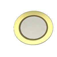 Elemen Buzzer Keramik Piezo 20mm 4 kHz 30 Vp-p 90 dB dengan Pelat Dasar Kuningan untuk Alarm, Mainan, Timer, Sensor, Peralatan Rumah Tangga