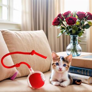 Hot Sale New Design Interactive <b>Smart</b> <b>Ball</b> With Tail Accessories Rolling on Carpet Fast Indestructable Rolling <b>Smart</b> Cat Toys - Product Image 4