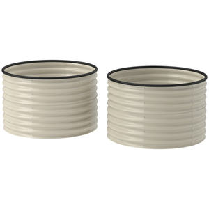 Jardinière galvanisée DB Garden, design moderne, circulaire, écologique, pour la plantation en jardin, petites et grandes tailles - Product Image 3