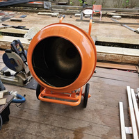 Bétonnière portable manuelle à basculement de 240 L, 2,5 kW, durable, pour les projets de construction des entrepreneurs
