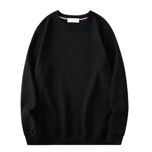 320 Gsm girocollo manica lunga Pullover da uomo tinta unita Pullover primavera moda tendenza Pullover felpa <span class=keywords><strong>con</strong></span> specializzazione a caldo - Product Image 1