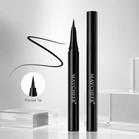 OEM ODM Lot de 3 ou 5 stylos eye-liner liquide noirs, résistants à l'eau et aux bavures, à pointe fine, maquillage pour les yeux, marque privée, vente en gros