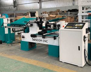 무거운 주철 철 침대 자동 먹이 작은 나무 공예 핸들 미니 CNC 나무 선반 기계 - Product Image 3