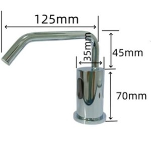 Tự Động Cảm Biến Bọt Xà Phòng 1000Ml Chất Lỏng Kim Loại Kết Thúc Công Cộng Sử Dụng Phòng Tắm Khách Sạn Homestay Cảm Biến Hồng Ngoại Tay - Product Image 3