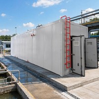 Système de station d'épuration des eaux usées intégré et conteneurisé MBR, solution de réacteur moderne automatique pour usine industrielle