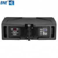 BNE HDL30-A Haut-parleur professionnel à large bande de fréquences, double 10 pouces, 2 voies, 4/8 ohms, néodyme, 1100W, pour extérieur/intérieur, avec boîtier en bois/métal