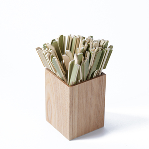 Best-seller Brochettes Teppo en bambou <span class=keywords><strong>de</strong></span> 9cm en cuir vert pour cure-dents alimentaires Bâton <span class=keywords><strong>de</strong></span> <span class=keywords><strong>fruits</strong></span> BBQ Party - Product Image 3