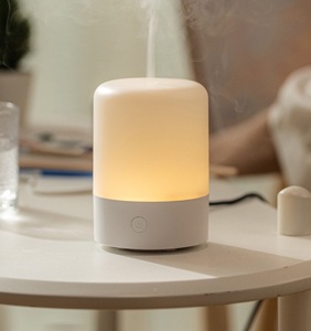 ठंडा धुंध मिनी एयर ह्यूमिडिफायर 2025 नए सफेद रात लैंप तेल विसारक - Product Image 2