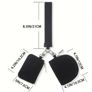 กระเป๋าใส่กุญแจอเนกประสงค์สำหรับผู้หญิง กระเป๋าใส่เหรียญขนาดเล็กพกพาสะดวก ดีไซน์เรียบง่ายสำหรับใส่บัตรธนาคารและกุญแจ กระเป๋าคล้องมือขนาดเล็กทันสมัย - Product Image 2