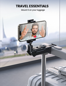 Lamicall STRL03 Multi-Winkel-Reise-Handyhalterung, Flugzeughalterung, 360-Grad-Drehhalterung, Klemme für Schreibtisch, Tisch, Videoaufnahme - Product Image 6