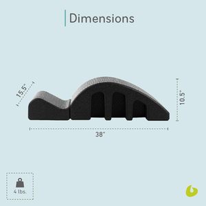 Premio Pilates correttore della colonna vertebrale ad arco fatto di rinforzo del nucleo di quercia ed esercizi di equilibrio attrezzature da palestra in scatola - Product Image 3