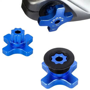 Llave de extracción TOOPRE, aleación de aluminio para piezas de bicicleta de montaña y carretera, herramienta de eje hueco integrado, placa de dientes, cubierta de manivela Torx - Product Image 6