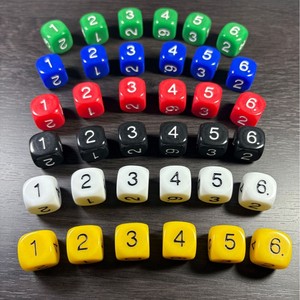 16มม. D6ตัวเลข1 2 3 4 5 6และลูกเต๋าเกมคณิตศาสตร์ - Product Image 2