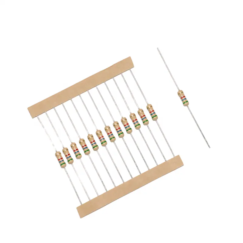 Resistencia de película de carbono para resistencias de alta resistencia y alta tensión, 1/8W /4W 1/2W 1W 2W 5W 10W