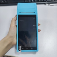 Terminal POS Android 11 Pintar Portabel Layar Sentuh 5.5" dengan Pemindai 1D/2D dan Printer Thermal untuk Restoran/Toko