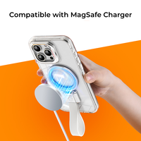 Nouveau design Housse de protection antichoc Étuis magnétiques pour téléphone portable de luxe avec anneau de sangle Béquille pour iPhone