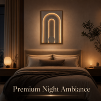 Tableau mural géométrique minimaliste LED sur toile, cadre moderne pour salon, grande peinture murale suspendue