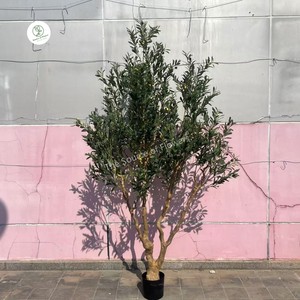 Lớn Nhân Tạo Nhựa Ô Liu Chuối Bonsai Faux Chậu Màu Xanh Lá Cây Kế Hoạch Cây Với Sống Động Như Thật Lá Trang Trí Nội Thất Cửa Sổ Hiển Thị - Product Image 5