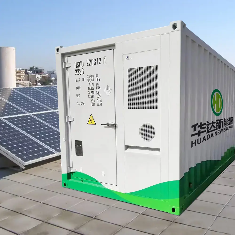 LiFePO4 500kWh 1000kWh 2000kWh कंटेनर Bess सौर बैटरी ऊर्जा भंडारण की व्यवस्था