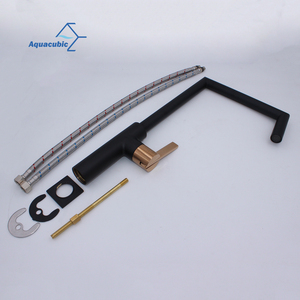 Oem duy nhất xử lý không gỉ không có màu sắc thay đổi bền High End Brass Đen Bồn Rửa Nhà Bếp vòi nước - Product Image 4