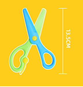 <span class=keywords><strong>Ciseaux</strong></span> d'apprentissage pour tout-petits <span class=keywords><strong>pas</strong></span> chers, <span class=keywords><strong>ciseaux</strong></span> de sécurité en plastique lisse pour l'artisanat et l'utilisation scolaire - Product Image 6