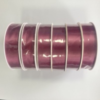 Usine En Gros Fleur Éternelle Brillant Personnalisé Polyester Satin Ruban 1 Pouce Simple Face 50 Mètres 100 Mètres pour Roses DIY Arcs