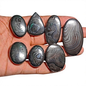 FAIJAN GEMS พลอยซิลโลเมเลนสีเงินธรรมชาติ ขายส่งแบบคาโบชอง พลอยโครเมียม จี้สร้อยคอ อุปกรณ์ทำเครื่องประดับ สำหรับผู้ค้าส่ง - Product Image 1