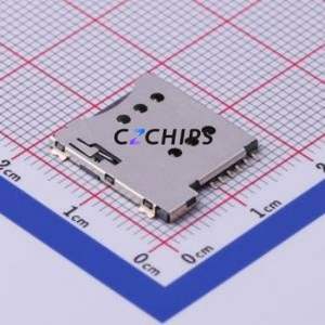 KH-SIM1616-6PIN SIM Card Connector SMD Connector Self-Return Type Micro SIM Card Card Holder 1.35mm - Product Image 1