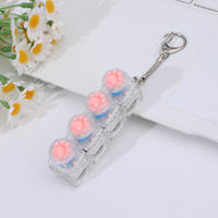 Paw Keycap Fidget Keychain Pendant Cute Silicone Claws Led Keycaps Keychain Fidget Keychain Relieves Stress Pendant