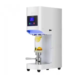 Commercial Can Seamer Semi Automatic Can Sealing Machine Easy Pull A Bottle Machine Can Sealer