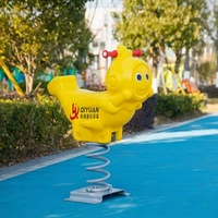 Qiyuan QY002 Cheval à Bascule d'Extérieur en Plastique PE Coloré pour Enfants, Capacité 100kg, Fabriqué en Chine, pour 1-16 Ans