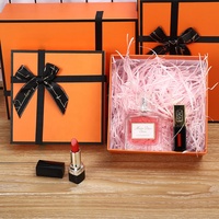 Emballage en papier de mariage recyclable personnalisé ensemble carré bronzant ruban couvercle vêtements boîte-cadeau de luxe