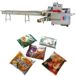 food Flow Pack Wrapper Pillow type Noodles Packing Machine