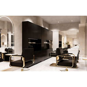 Modern Nail Salon Station Design | Custom Manicure Table & Mirror Set | One-Stop Nail Salon Furniture & Decoration Solution - Product Image 2