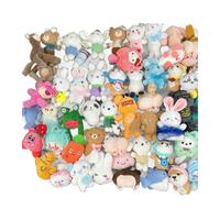 Peluches mélangées pour machines à griffes, vente en gros, promotion économique, poupées en peluche douces de 10-15 cm, jouets en peluche de haute qualité