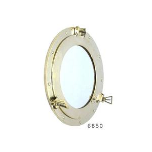 New Marine Nautical Brass Ship Golden Porthole with Mirror Round Shape Polished for Daily Artificial Porthole - Product Image 2