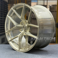 Ruedas Forjadas Monobloque de Diseño Personalizado XINLAI en Color Oro Champán, 19 Pulgadas, 5x120, 5x112, 5x114.3 para BMW, Audi y Mercedes-Benz