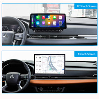 Autoradio Penhui 16+512 Go Crystal Sound 850 Android 14 pour Mitsubishi Outlander Triton, écran 12,3 pouces, lecteur DVD multimédia