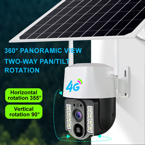 Cámara Solar Inalámbrica para Exteriores, Cámara IP V380pro, Cámara de Seguridad Remota, Detección de Movimiento PIR, Intercomunicador de Voz Bidireccional, Visión Nocturna - Product Image 4