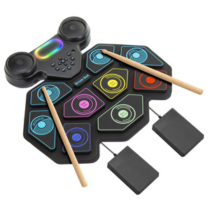 Set di Batteria Arrotolabile Portatile, Pad per Batteria da Tavolo, Strumento Musicale Elettronico per <span class=keywords><strong>Bambini</strong></span> Vendita all'Ingrosso - Product Image 1