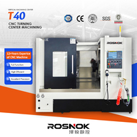 Torno CNC automático T40 de China con buen precio, centro de torneado de alta velocidad, torno de bancada inclinada