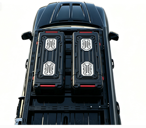 Boîte de toit de voiture 105L avec ouverture latérale simple, en plastique, construction rotomoulée pour le transport en véhicule - Product Image 3