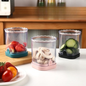 Coupe-légumes et fruits rapide en acier inoxydable pour la cuisine, avec coupe-bananes et fraises en plastique et récipient, vente en gros - Product Image 1
