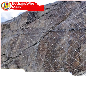 ตาข่ายป้องกันหินร่วงทางเข้าอุโมงค์บนทางหลวงบนเนินเขา ทำจากตาข่ายลวดสีดำสำหรับป้องกันการตกของกรวด - Product Image 5