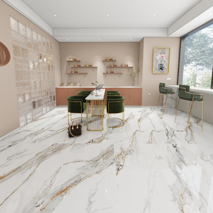 Phật sơn sang trọng hiện đại đá cẩm thạch gạch tráng men kim loại kết thúc Glossy 600x1200 phòng khách gạch lát sàn - Product Image 4