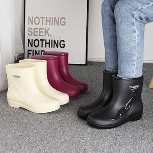 Nuevas <span class=keywords><strong>Botas</strong></span> <span class=keywords><strong>de</strong></span> <span class=keywords><strong>Lluvia</strong></span> Impermeables para Mujer Adulta, <span class=keywords><strong>de</strong></span> Caña Corta y Mediana, Cálidas y Antideslizantes para Lavado <span class=keywords><strong>de</strong></span> Autos, Cocina, Zapatos <span class=keywords><strong>de</strong></span> Goma para Agua, para Personas Mayores - Product Image 1